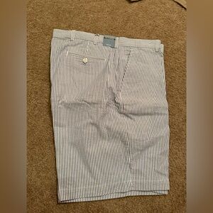 NWT Jos. A. Bank Blue and White Striped Chinos shorts size 40